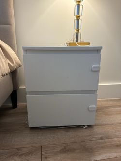 White nightstand