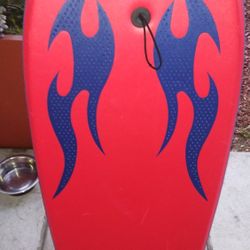  Vintage* MOREY BOOGIE* Board Bodyboard - Red with Blue Flames