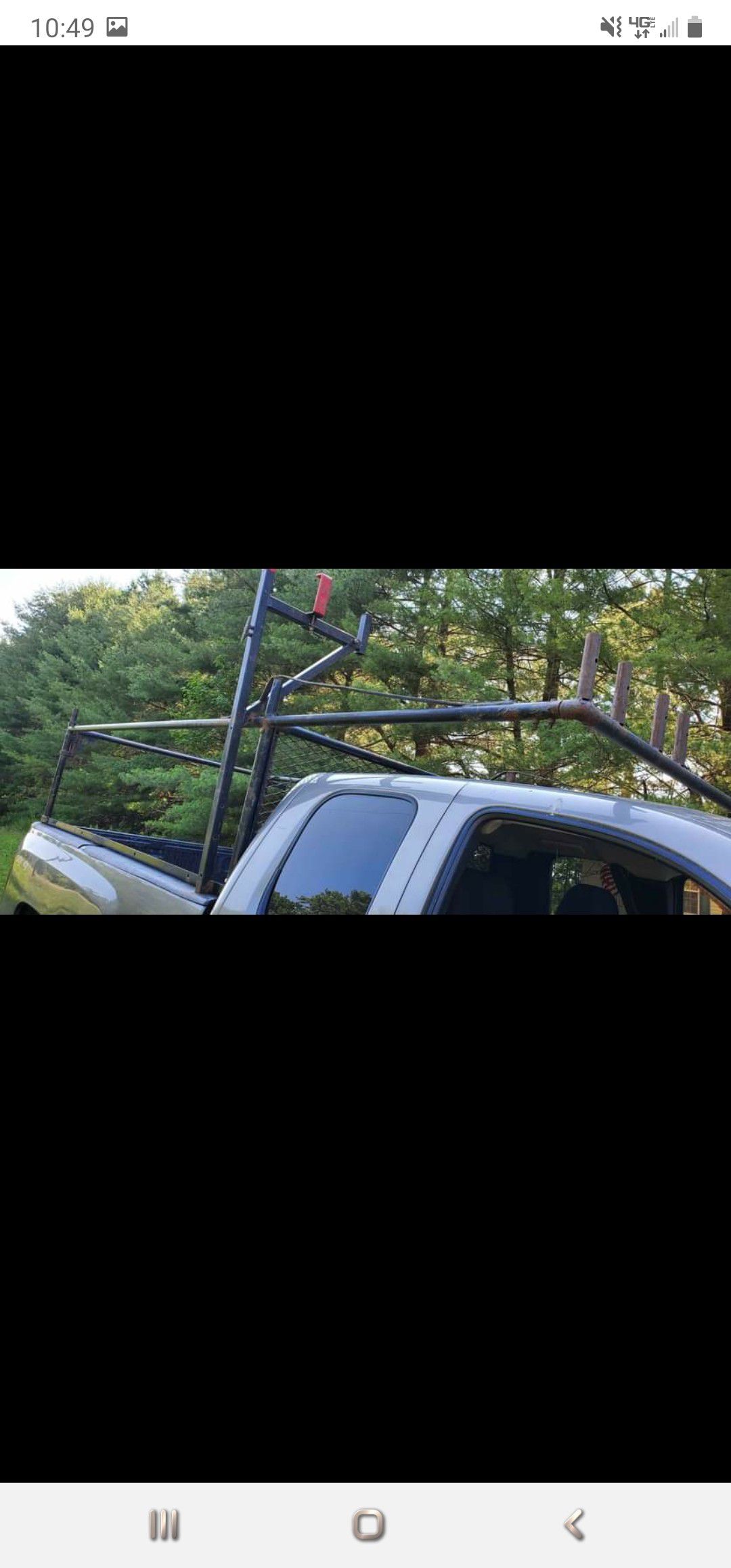 Ladder rack and side box for 8ft bed