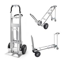 Industrial Convertible Hand Truck - 3in1 Dolly (750lb Capacity)