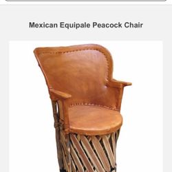 🪅Authentic Mexican Equipale Peacock Chairs🪅w