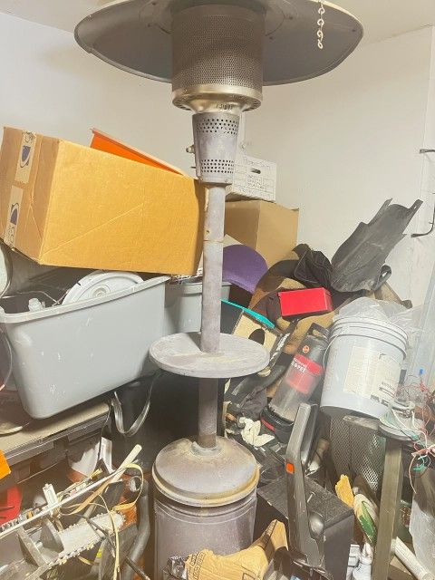 Outdoor propane heater.
