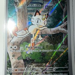 Pokemon Card Meowth #106 Illustration Rare