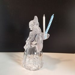 Crystal cut Angel candle holder - Christmas decor