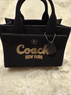 Coach New York Canvas Mini Tote Bag