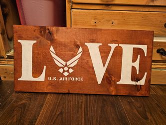Wodden Air Force Wall Art