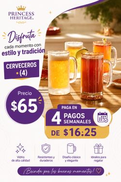 Princess House cerveceros (4)