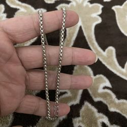 Men’s Fashion Stainless Steel Chain Necklace 20 In