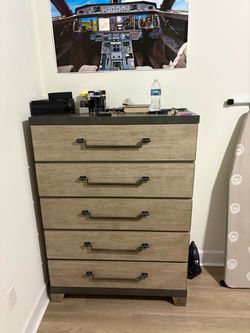 Night chest and bed frame set (mattress and bed box not included)