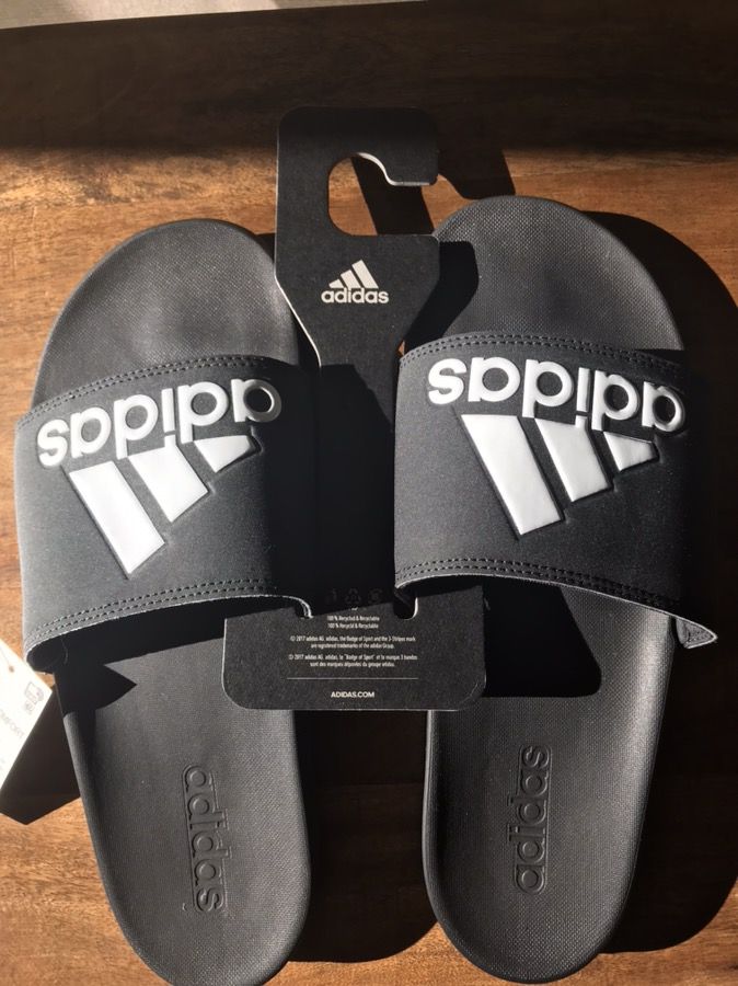 Adidas Men’s Slides Size 10. Brand new!