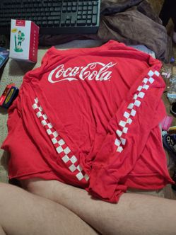 Coca-Cola Red Long Sleeve Graphic Shirt