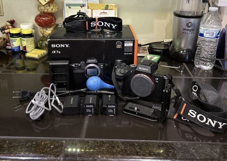 Sony a7 Ill 24.2 MP Mirrorless Digital Camera WITH EXTRAS