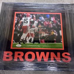 Joe Flacco Cleveland Browns Autographed 8x10 Framed Photo With COA 