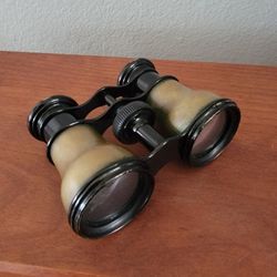 Antique Brass Opera Glasses / Binoculars - French Manufacture "LEMAIRE FABT / PARIS