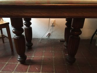Wood kitchen table harvest table 48”x36x28