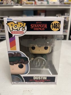 Dustin w/ Spear and Shield Stranger Things Funko Pop #1463 TV Show Television