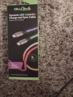 Cell Candy LED ColorGlo USB-C to USB-C Cable