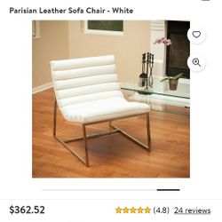 Modern Accent Chair Leather NEW  