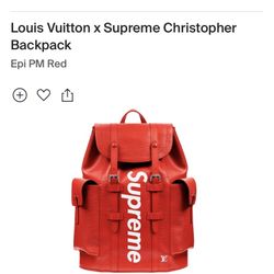 LV x Supreme Bag