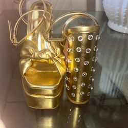 Women’s High Heels Chunky Block Platform  Size 7