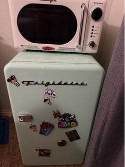 Frigidaire Fridge and Nostalgia Microwave