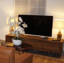 Rustic Modern  real Wood Media Console / TV Stand