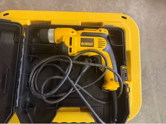 Dewalt corded drill with case