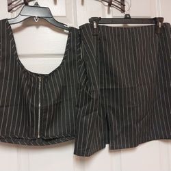 SHEIN women's skirt and top