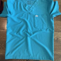 Men's Medium Figs Tansen Jogger Scrub Pants™ and Leon Three-Pocket Scrub Top™ set TEAL