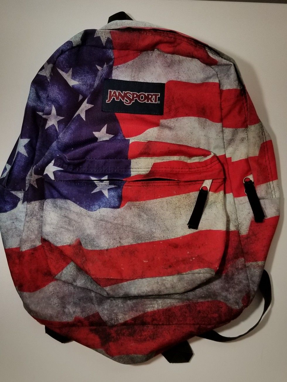 Jansport High Stakes Grunge American Flag Backpack