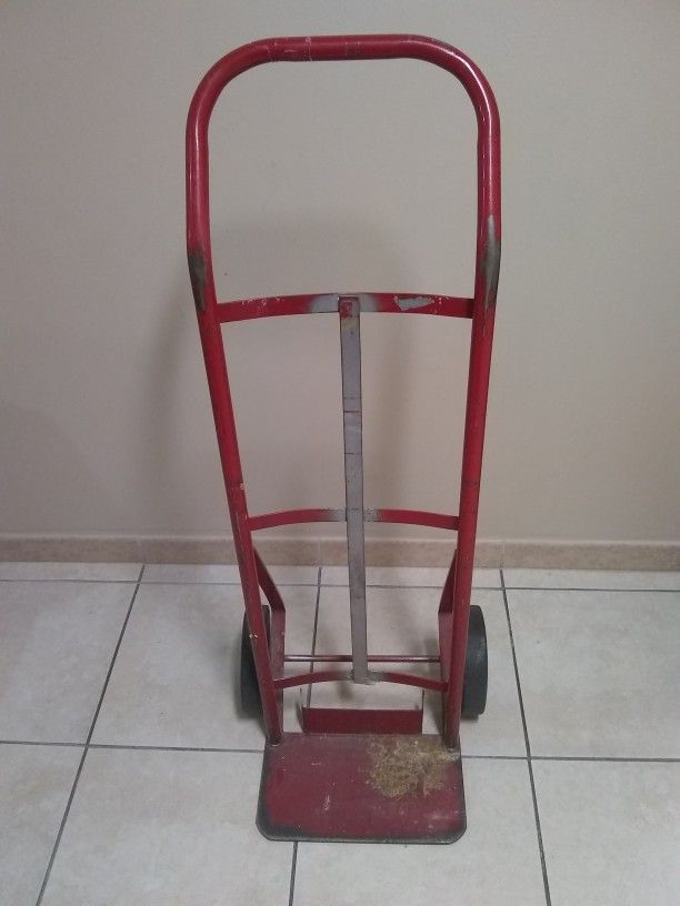 Dolly Red With Hard Rubber Wheels