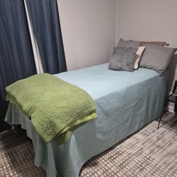 New Sealy  9 Inch Mattress, Box Spring and Frame