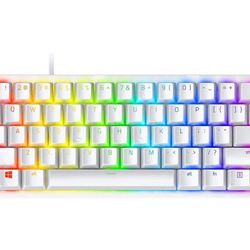 White Razer Huntsman Mini Mechanical Keyboard 