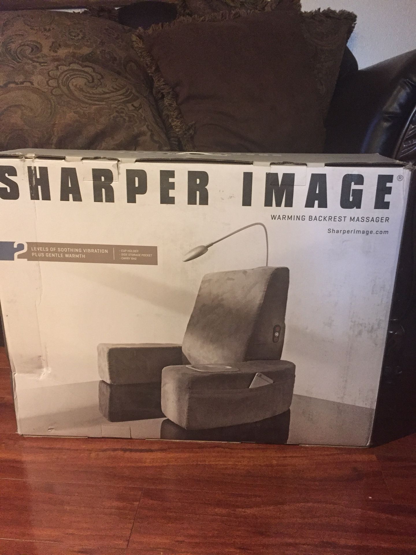 Sharper Image Warming Backrest Massager - Excellent Condition