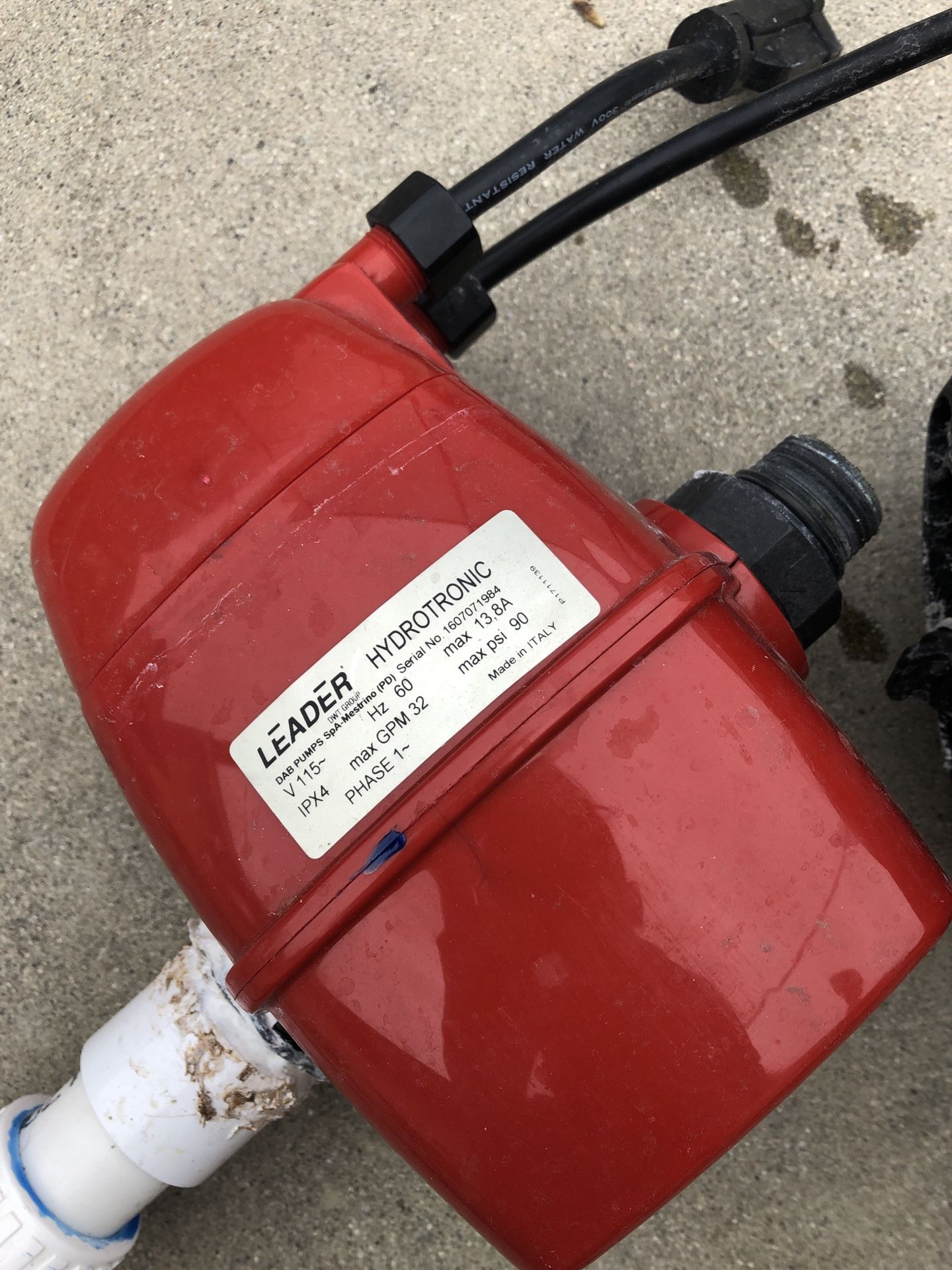 Leader pumps inoxplus 250 and ecoplus 250 both 1hp with hydro tonic for