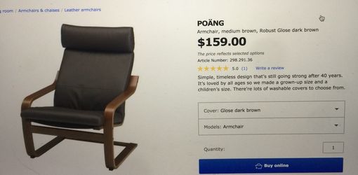 Armchair AND ottoman for sale (price for 2)