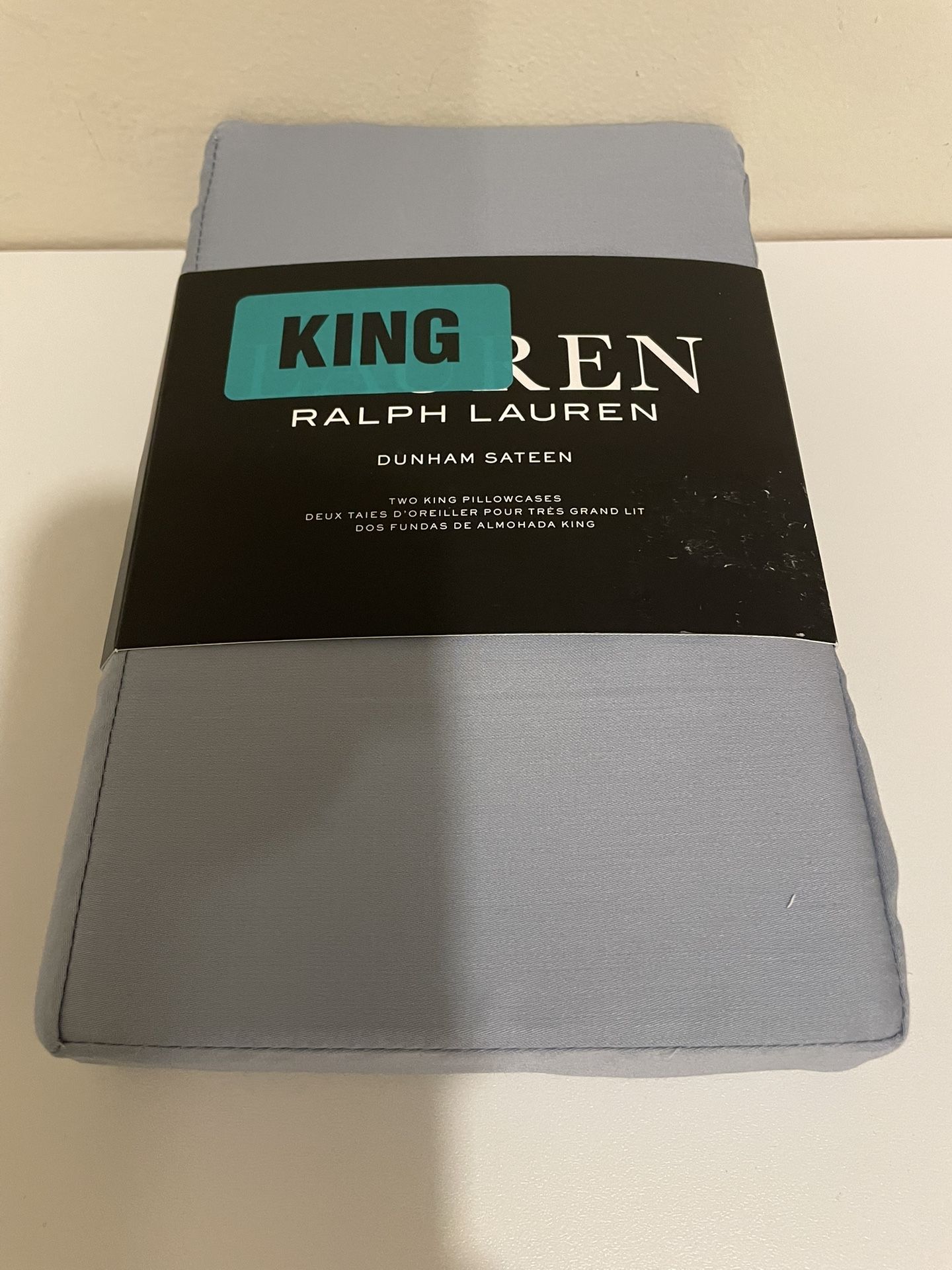 Lauren Ralph Lauren Dunham Sateen Two King Pillowcases Blue