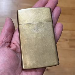 Antique Brass Cigarette Case