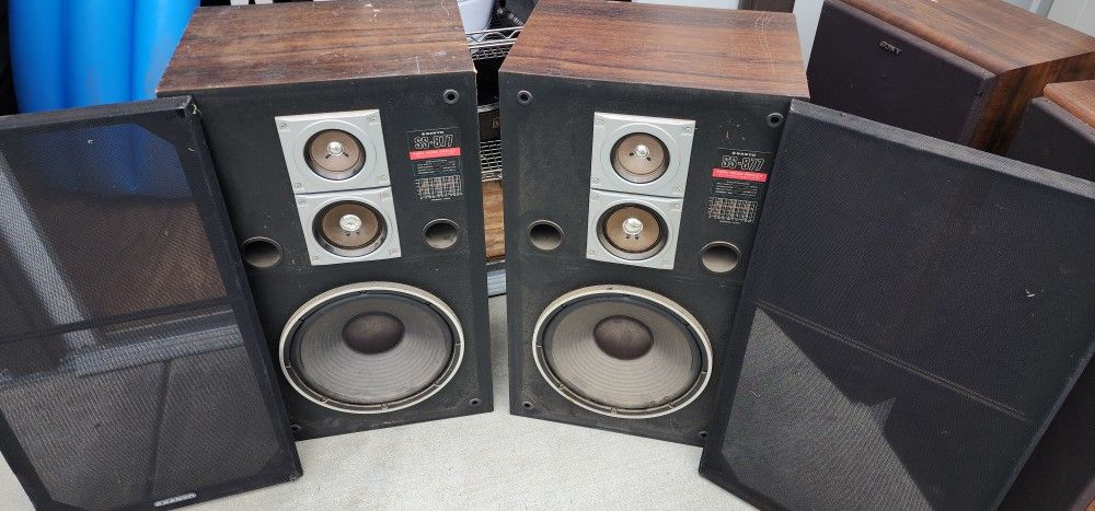 Sanyo Vintage Way Speakers SS 877