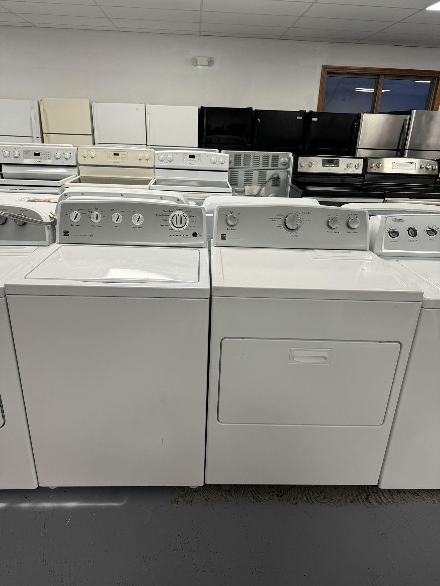 Large Capacity Electric Washer And Dryer Set used as New Works Perfectly 1216 Hartford Turnpike Vernon CT 