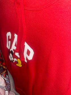 Gap x Disney Red Hoodie Sweatshirt