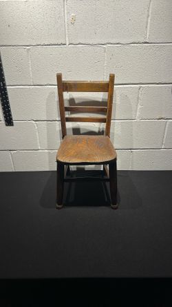 Vintage Wooden Children Chair