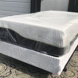 New Lucid 12” Latex Cool Gel Memory Foam Hybrid KING Size Mattress Only $399 or $499 with Box Spring 