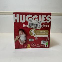 Huggies Little Snugglers Diapers Giant Pack - Size Newborn (128ct)