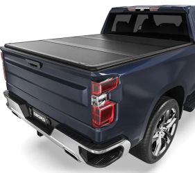 OEDRO FRP Hard Tri-fold Truck Bed Tonneau Cover Compatible with 2019- 2026 Chevy Silverado 1500 / GMC Sierra 1500 New Body Style, 5.8 Feet Bed w/o Mul