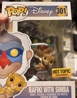Nightmare Before Christmas and Monsters Inc Funko Pops/1 Mickey And 1 Rafiki