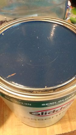 Semi gloss blue paint