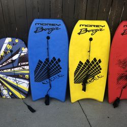 Morey Boogie Vapor-X 42.5” Boogie Board  2 of 42.5 and one of 32 inches.  each one