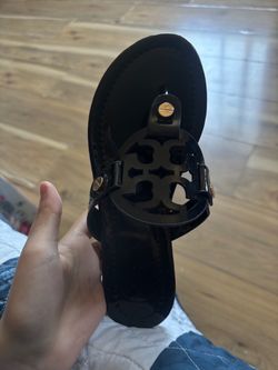 Black glossy Tory Burch, sandals Black glossy Tory Burch, sandals