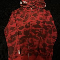 Red bape hoodie